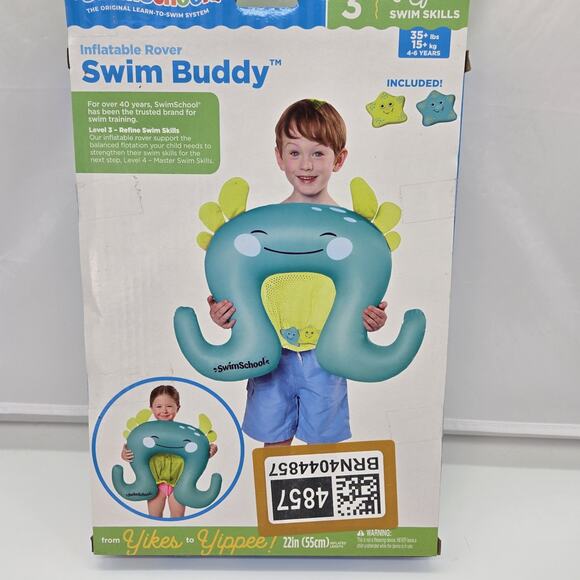 SwimSchool Inflatable Rover Swim Buddy Level 3 Float 22in New Beach Pool - Picture 6 of 7